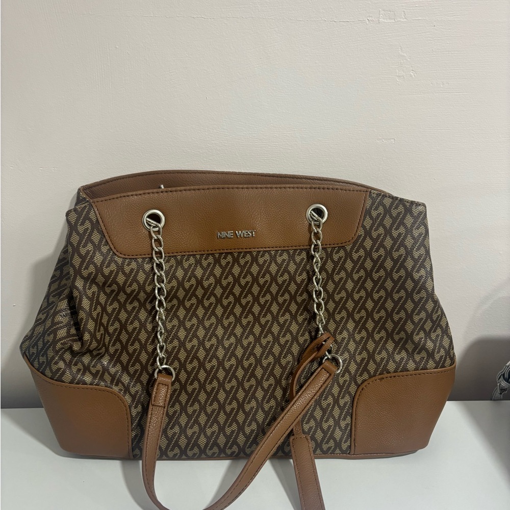 Nine West Brown Patterned Women's Bag